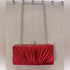 Small Dressy Shoulder Bag by Misha Color Red